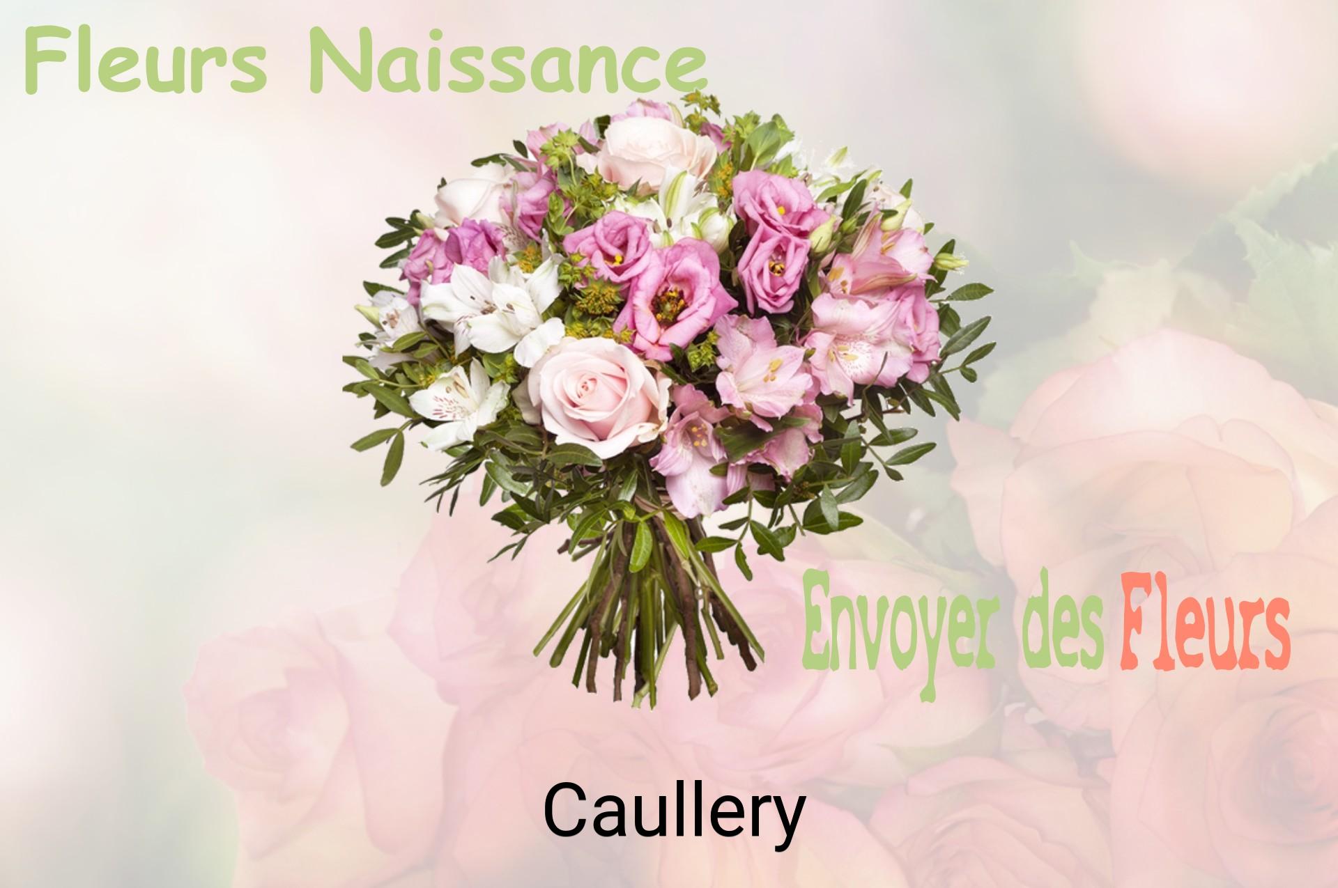Bouquet de fleurs de naissance livré à Caullery